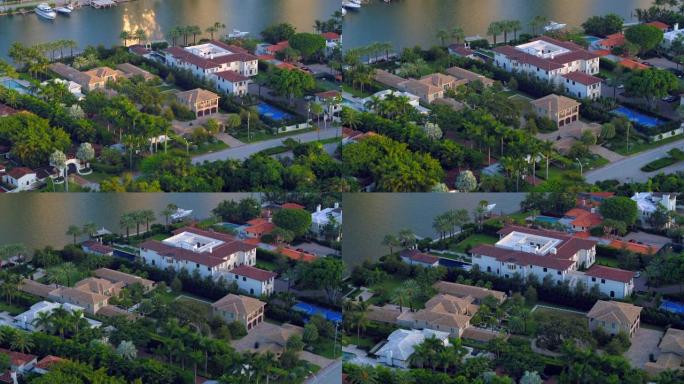 佛罗里达州迈阿密海滩的航空视频豪华房地产