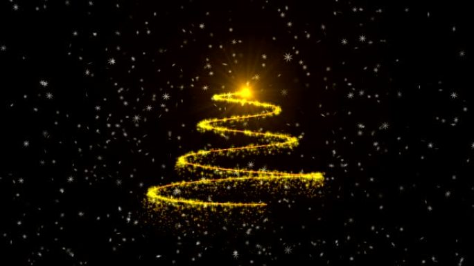 圣诞树动画背景。
