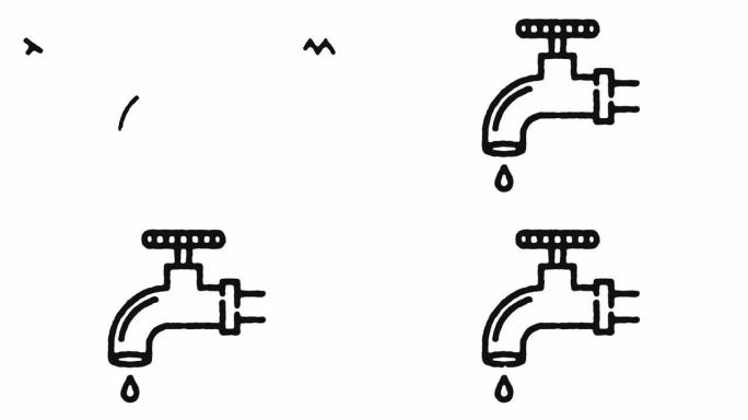 供水图标动画素材 & 阿尔法频道