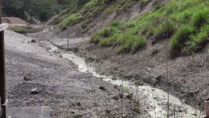 日本北海道地狱谷或地狱谷的温泉股票视频