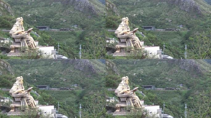 金瓜石附近原济寺的4K关羽雕像