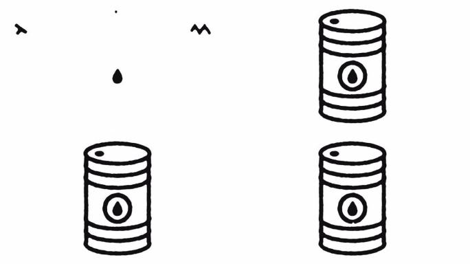油桶图标动画素材 & 阿尔法频道