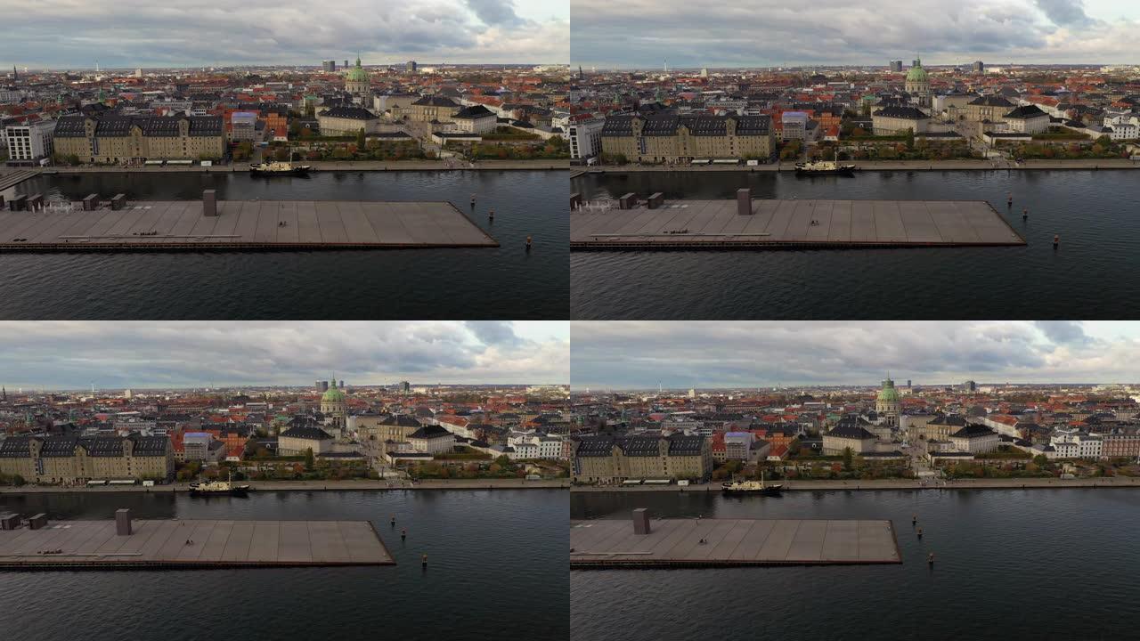 哥本哈根城市景观: 海上现代建筑
