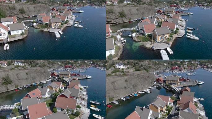 挪威南部海岸Tvedestrand的Gjeving小村庄
