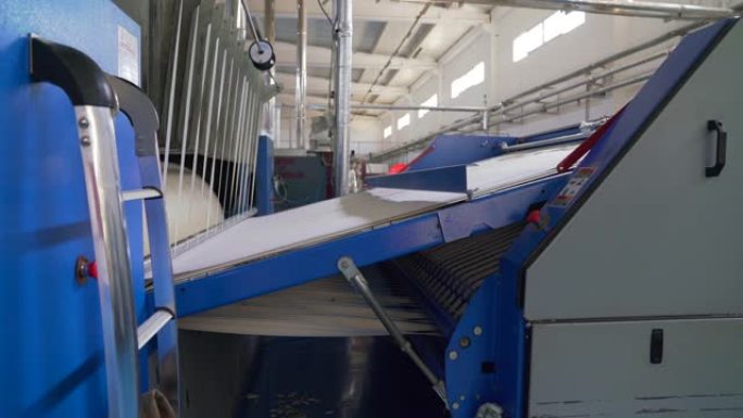 大量纺织品工业洗涤衣物熨烫机视频