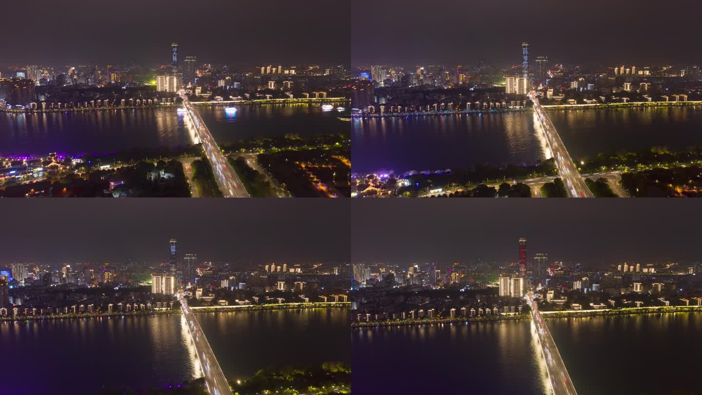 柳州夜景航拍延时3