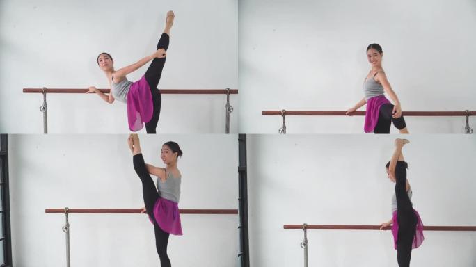 以下观点: 芭蕾舞女伸腿