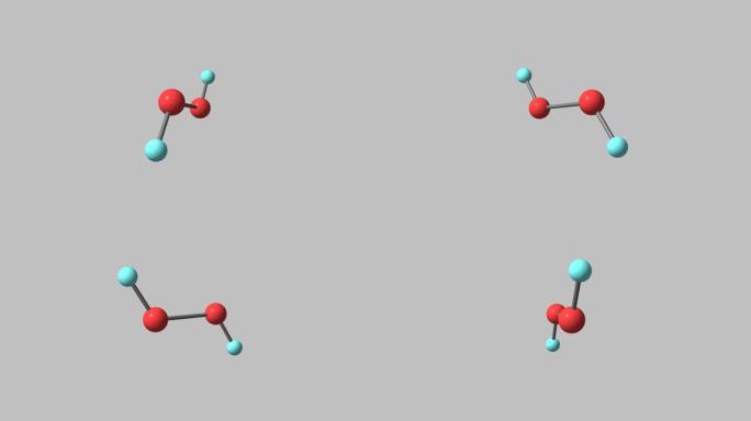 过氧化氢分子旋转视频