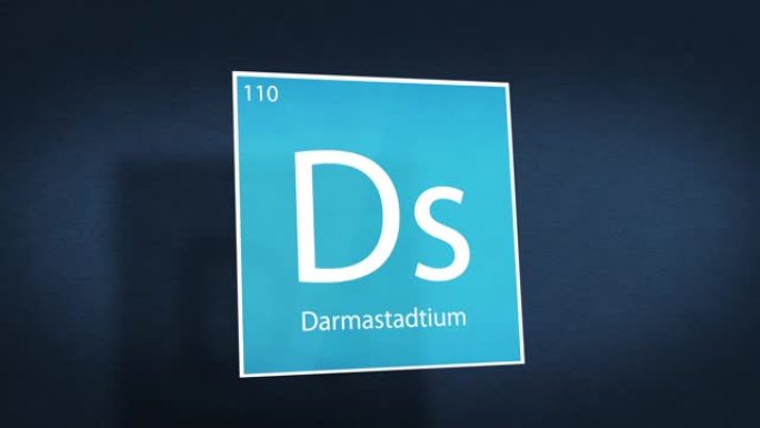 元素周期表电影动画系列-元素Darmastadtium盘旋在太空