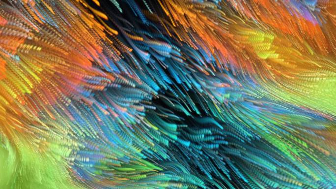 抽象艺术海浪海洋涌动创意视觉粒子投影4
