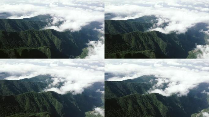 “Pico Ruivo” 山脉的无人机鸟瞰图