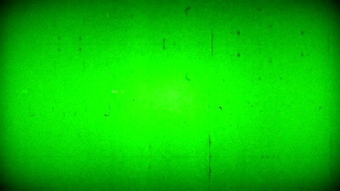 色度键绿色屏幕vhs背景逼真闪烁，模拟老式电视信号与不良干扰和水平线，静态噪声背景