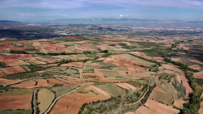 西班牙里奥哈地区的农田