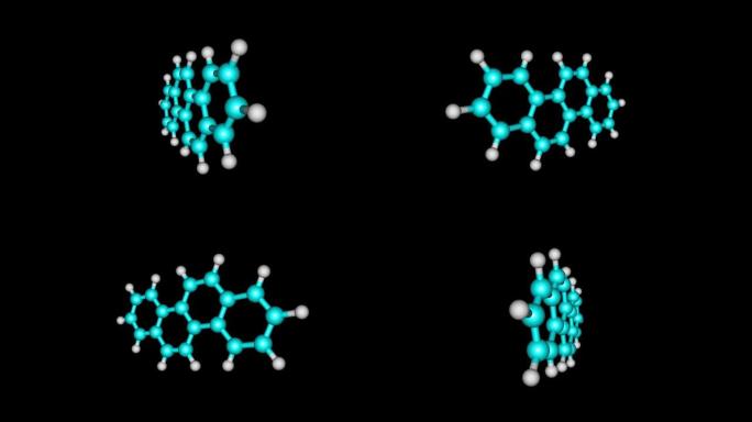 旋转屈原分子结构视频