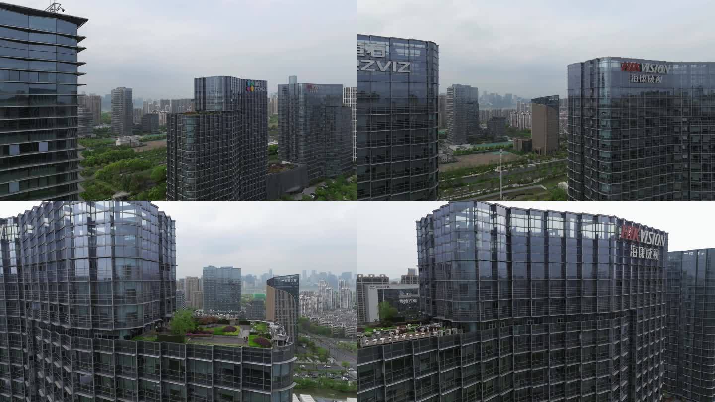 4K 杭州海康威视萤石大楼航拍