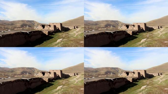 伊朗废弃村庄的视图