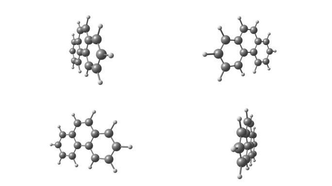 旋转苯三烯分子结构视频