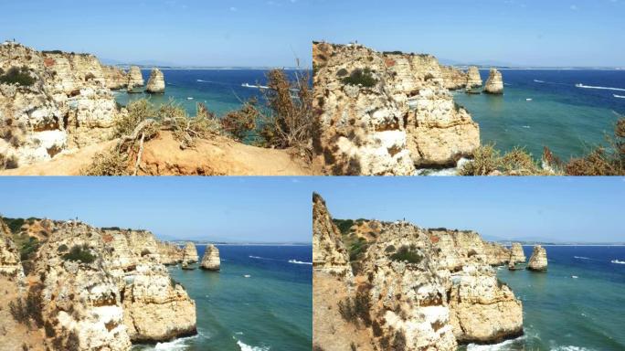 葡萄牙阿尔加维地区蓬塔达皮埃达德沉积悬崖岩石的揭示。