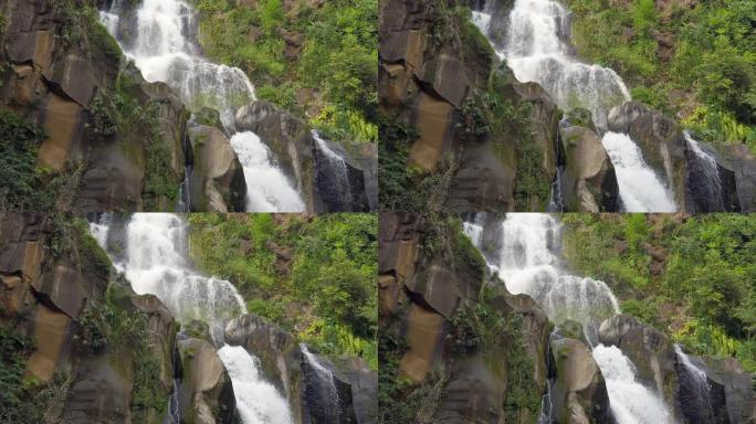 慢动作中的留尼汪岛瀑布