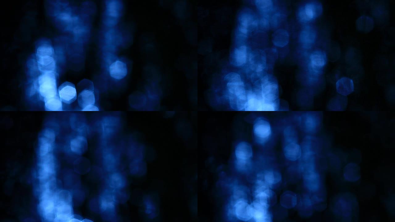 梦幻蓝圈光抽象视频背景
