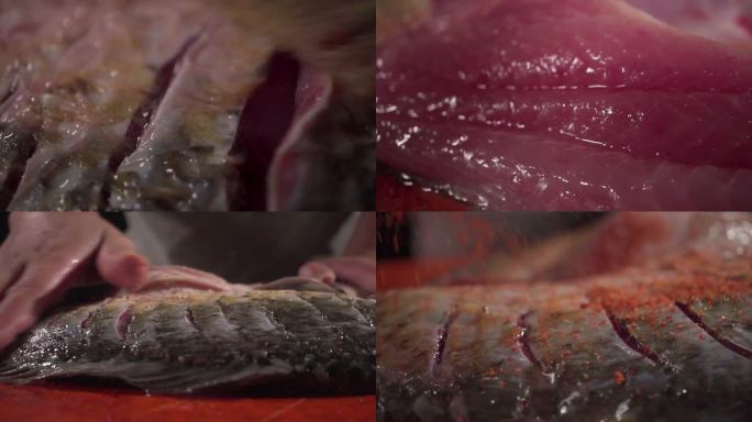 6.万州烤鱼腌制处理过程高速拍摄