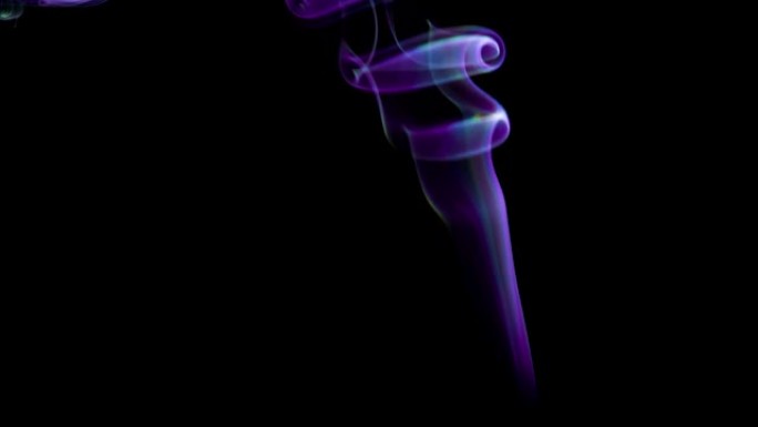 紫色绿色烟雾环