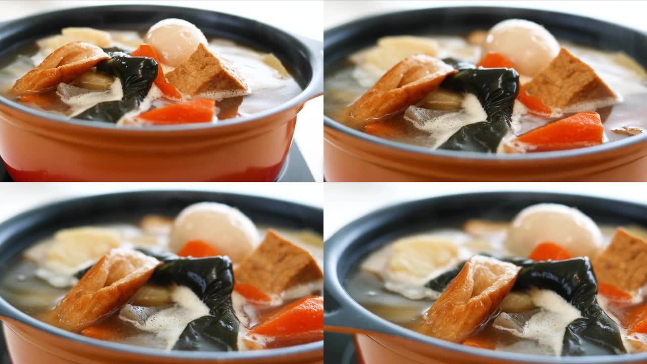 美味的日本砂锅。