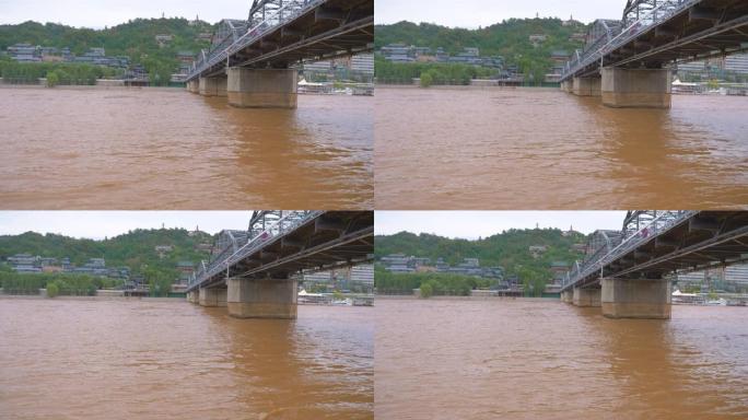 甘肃兰州黄河畔中山桥