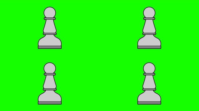 棋子动画绿屏