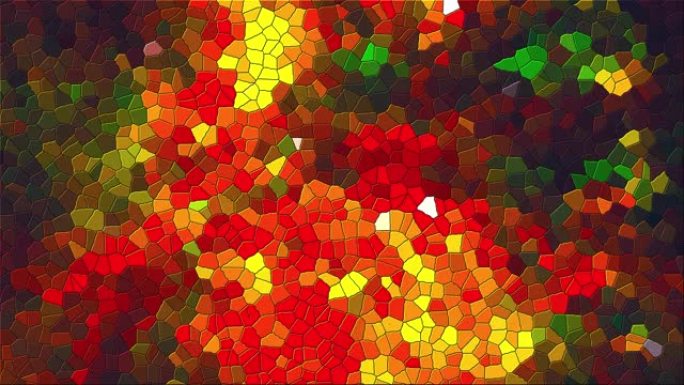 计算机生成的各种形状彩色马赛克的抽象背景，3d渲染