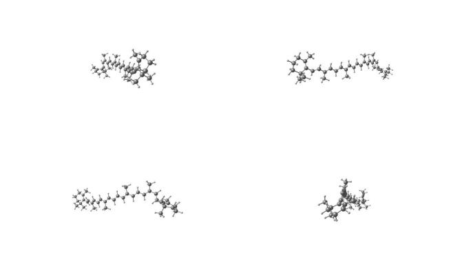 胡萝卜素分子结构旋转视频