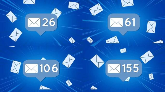 电子邮件数量增加