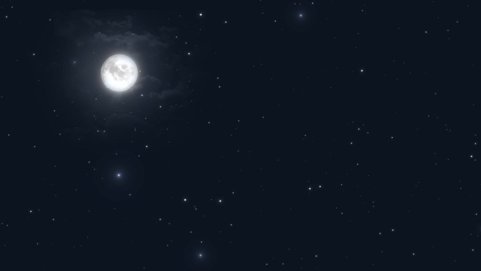 星空 月亮 云层 流星 许愿 夜晚 夜空