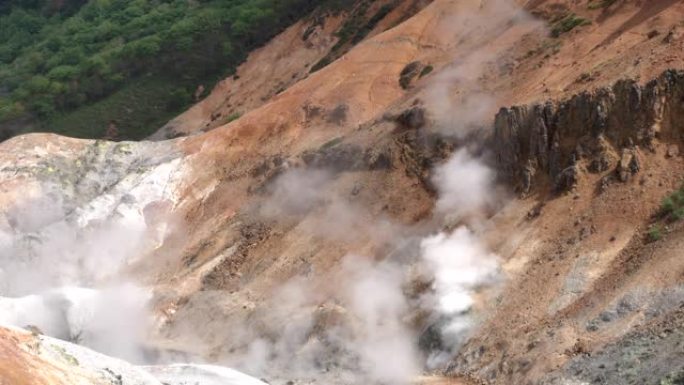 日本北海道地狱谷或地狱谷的温泉股票视频