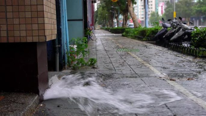 台北市管水4k爆炸。街道漏水事故