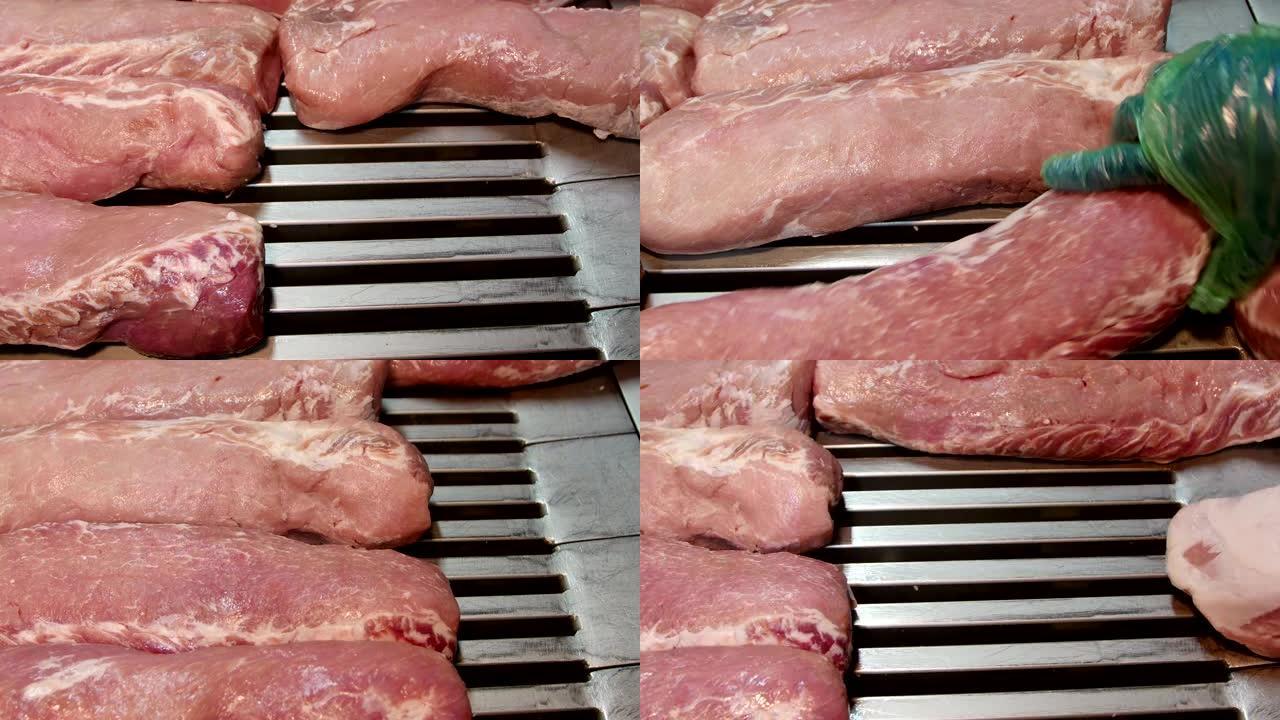 肉类加工厂猪肉的盐水注射