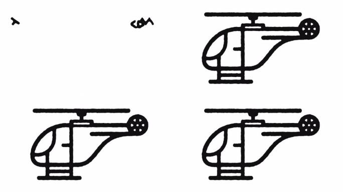 直升机图标动画镜头 & 阿尔法频道