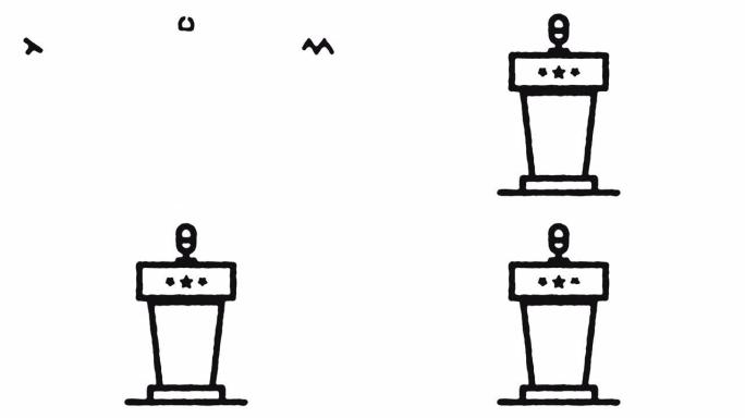 会议图标动画素材和Alpha通道