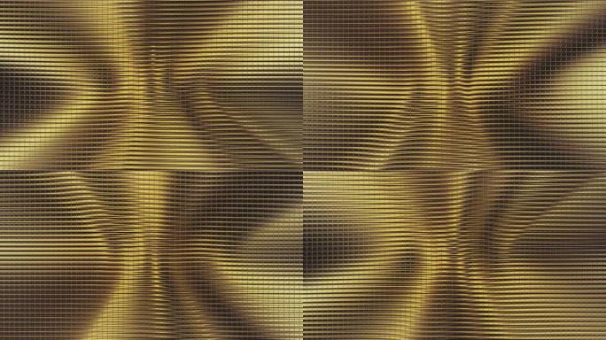 金箔瓷砖纹理背景3D渲染