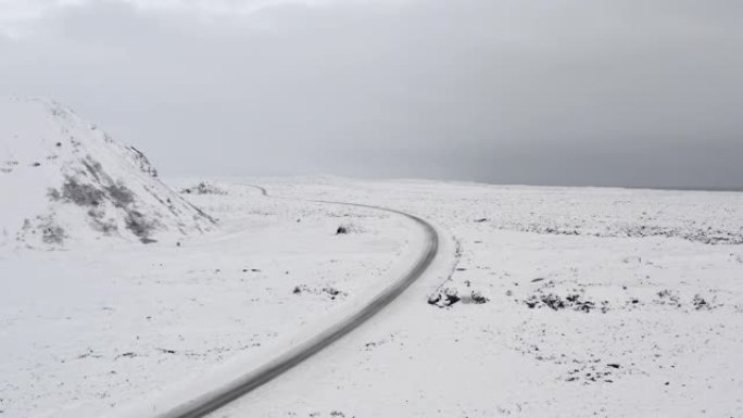 空中: 冰岛的白雪公主景观