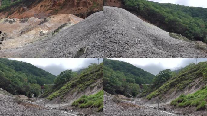 日本北海道地狱谷或地狱谷的温泉股票视频