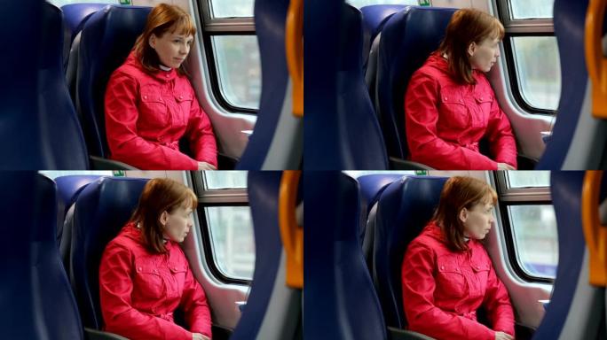火车上的女人