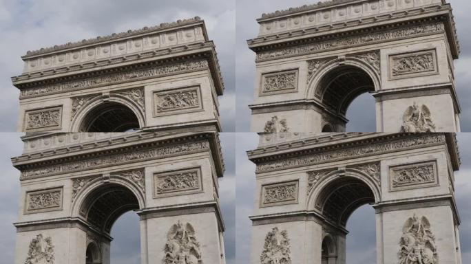 法国和巴黎凯旋门的象征世界著名遗产4K