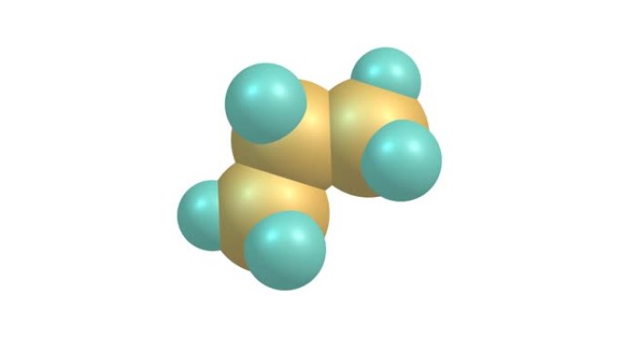 丙烷气体分子旋转视频