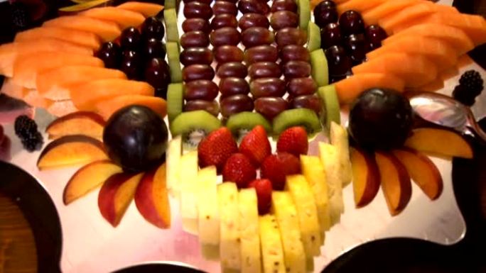 夏季水果的艺术构成婚礼食品FDV