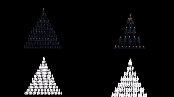 金字塔商人与女商人在顶端，卢玛，4K