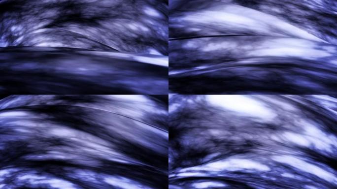 神奇能量龙卷风彩色循环漩涡的抽象动画。动画。旋转物质团块的惊人抽象