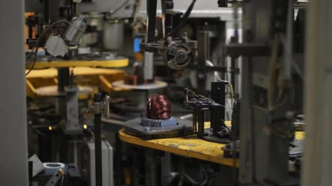 工厂自动设备生产铜线电机
