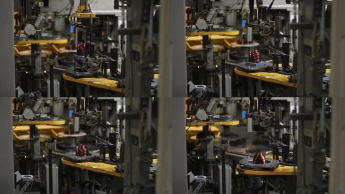 工厂自动设备生产铜线电机