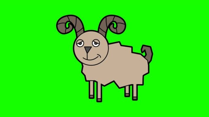 白羊座十二生肖动画绿屏
